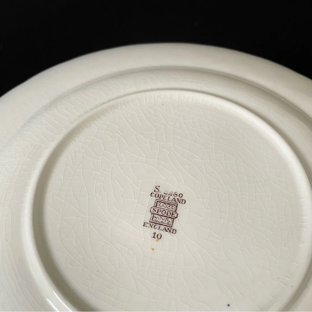 SET of 3 Fruit & Flower Plates - Copeland Spode